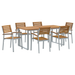 Set de dining pentru grădină , 7 piese, din lemn masiv de acacia și metal - WALTI WALTI
