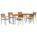 Set de dining pentru grădină din 7 piese din lemn solid de acacia și metal - WALTI WALTI