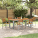 Set de dining pentru grădină din 7 piese din lemn solid de acacia și metal - WALTI WALTI