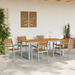 Set de dining pentru grădină din 7 piese din lemn solid de acacia și metal - WALTI WALTI