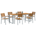 Set de dining pentru grădină din 7 piese din lemn solid de acacia și metal - WALTI WALTI
