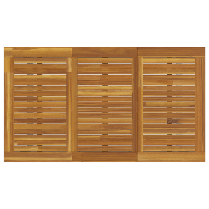 Set de dining pentru grădină , 7 piese, gri, oțel și lemn de acacia - WALTI WALTI