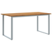 Set de dining pentru grădină 5 piese gri din oțel și lemn solid de acacia - WALTI WALTI