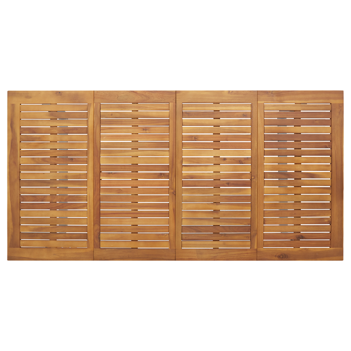 Set de mese pentru grădină 5 piese Gri din aluminiu și lemn solid de acacia - WALTI WALTI
