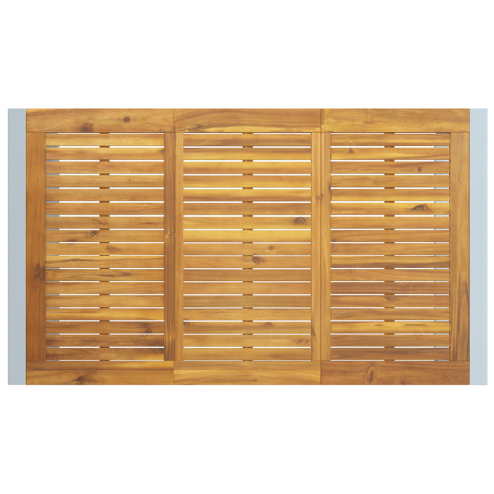 Set de Masă pentru Grădină 7 Piese Lemn de Acacia și Metal - WALTI WALTI