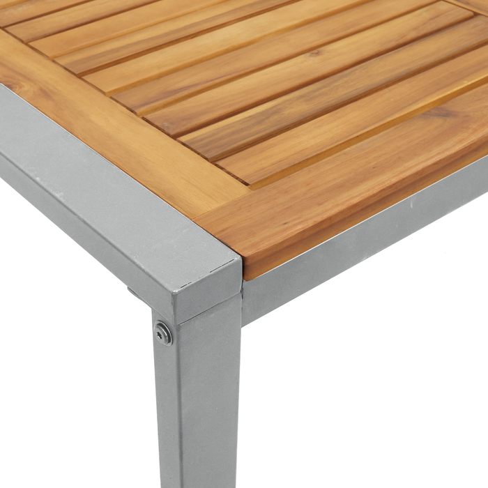 Set de Masă în Grădină 5 Piese din Lemn Solid de Acacia și Metal - WALTI WALTI