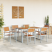 Set de dining pentru grădină 7 piese din lemn masiv de acacia și metal - WALTI WALTI