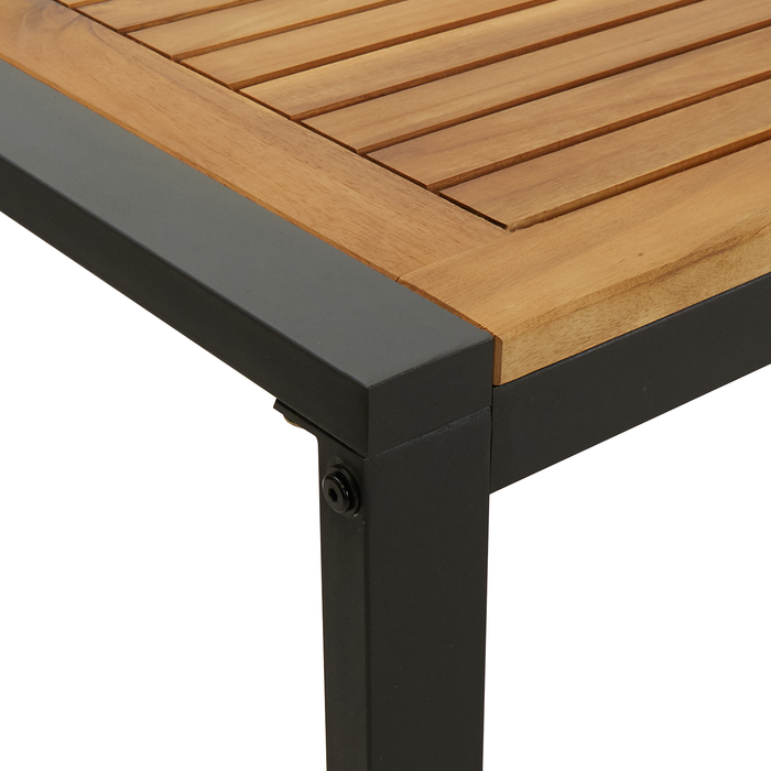 Set de dining pentru grădină cu 7 piese din lemn masiv de acacia și metal - WALTI WALTI