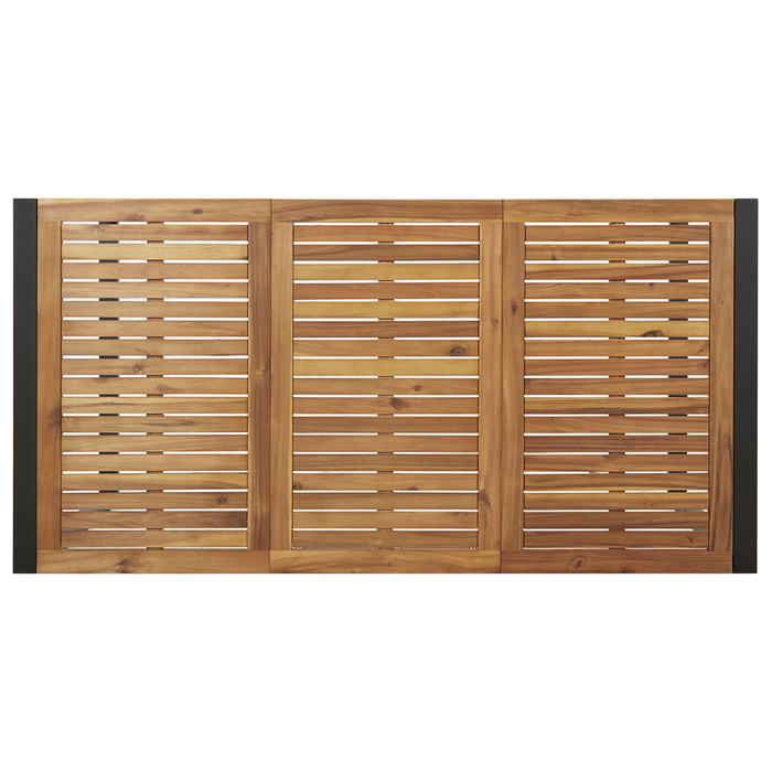 Set de dining pentru grădină cu 7 piese din lemn masiv de acacia și metal - WALTI WALTI