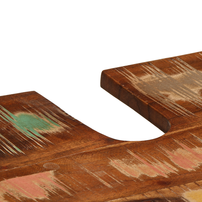 Set de mobilier pentru baie 2 pcs Maro Lemn masiv reciclat - WALTI WALTI