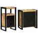 Set de mobilier pentru baie 2 pcs Maro Lemn de mango brut - WALTI WALTI
