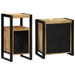 Set de mobilier pentru baie 2 pcs Maro Lemn de mango brut - WALTI WALTI