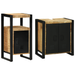 Set de mobilier pentru baie 2 pcs Maro Lemn de mango brut - WALTI WALTI
