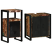 Set de mobilier pentru baie 2 pcs Maro Lemn masiv reciclat - WALTI WALTI