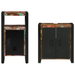 Set de mobilier pentru baie 2 pcs Maro Lemn masiv reciclat - WALTI WALTI