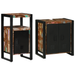 Set de mobilier pentru baie 2 pcs Maro Lemn masiv reciclat - WALTI WALTI