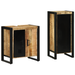 Set de mobilier pentru baie 2 pcs Maro Lemn de mango solid - WALTI WALTI