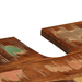Set de mobilier pentru baie cu raft 3 pcs Lemn recuperat solid - WALTI WALTI