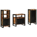 Set de mobilier pentru baie cu raft 3 pcs Lemn recuperat solid - WALTI WALTI