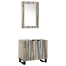Set de mobilier pentru baie cu raft 2 pcs Alb 62 x 33 x 58 cm - WALTI WALTI