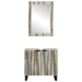 Set de mobilier pentru baie cu raft 2 pcs Alb 62 x 33 x 58 cm - WALTI WALTI