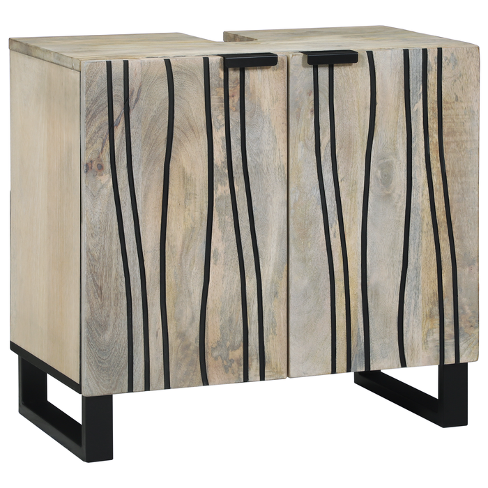 Set de mobilier pentru baie 3 pcs Alb 38 x 33 x 160 cm - WALTI WALTI