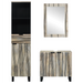 Set de mobilier pentru baie 3 pcs Alb 38 x 33 x 160 cm - WALTI WALTI