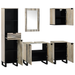 Set de mobilier pentru baie 5 pcs Maro Nuc 38 x 33 x 160 cm - WALTI WALTI