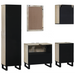 Set de mobilier pentru baie 5 pcs Maro Nuc 38 x 33 x 160 cm - WALTI WALTI