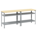 Set banc de lucru, 2 piese, gri, oțel - WALTI WALTI