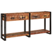 Set de mese console vidaXL 2 cu sertare, din lemn masiv recuperat multicolor - WALTI WALTI