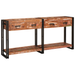 Set de mese console vidaXL 2 cu sertare, din lemn masiv recuperat multicolor - WALTI WALTI