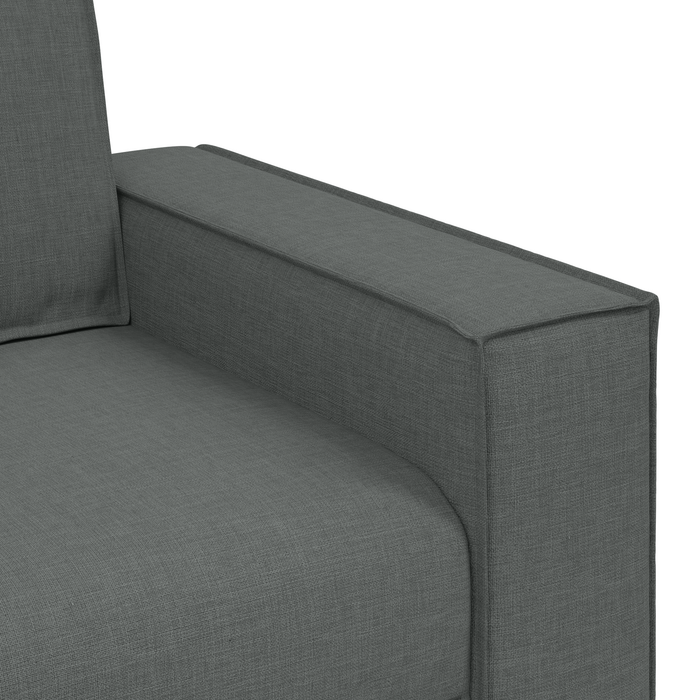 Set canapea, 3 piese, perne gri închis, textil - WALTI WALTI