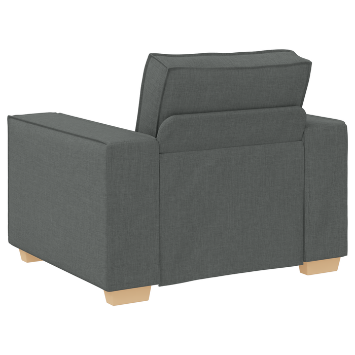 Set canapea, 3 piese, perne gri închis, textil - WALTI WALTI