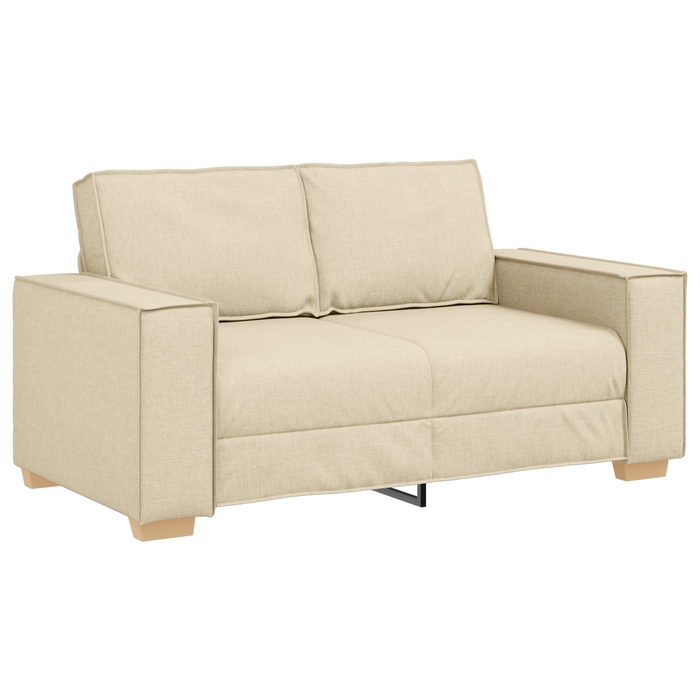 Set canapea, 3 piese, perne crem, textil - WALTI WALTI