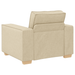 Set canapea, 3 piese, perne crem, textil - WALTI WALTI