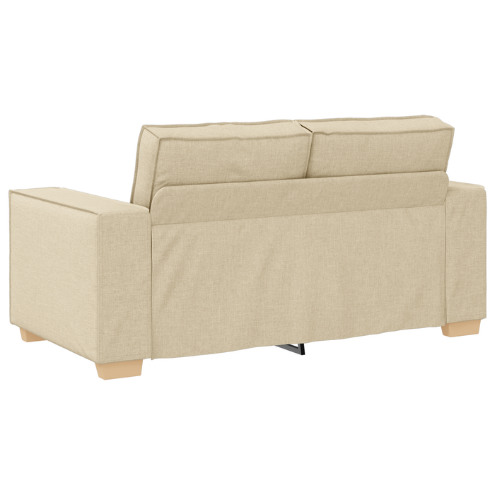 Set canapea, 3 piese, perne crem, textil - WALTI WALTI