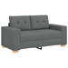 Set canapea, 3 piese, perne gri închis, textil - WALTI WALTI