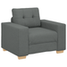 Set canapea, 3 piese, perne gri închis, textil - WALTI WALTI