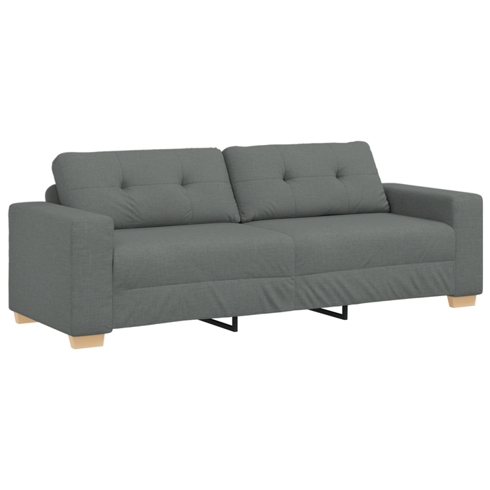 Set canapea, 3 piese, perne gri închis, textil - WALTI WALTI