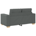 Set canapea, 3 piese, perne gri închis, textil - WALTI WALTI
