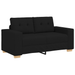 Set canapea, 3 piese, perne negre, textil - WALTI WALTI