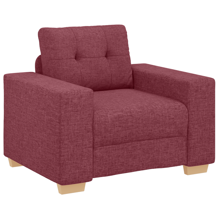 Set canapea, 3 piese, perne bordo, textil - WALTI WALTI