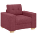 Set canapea, 3 piese, perne bordo, textil - WALTI WALTI
