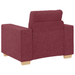 Set canapea, 3 piese, perne bordo, textil - WALTI WALTI