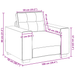 Set canapea, 3 piese, perne bordo, textil - WALTI WALTI