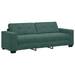Set de canapea 3 pcs Verde închis 221 x 78 x 80 cm Catifea - WALTI WALTI