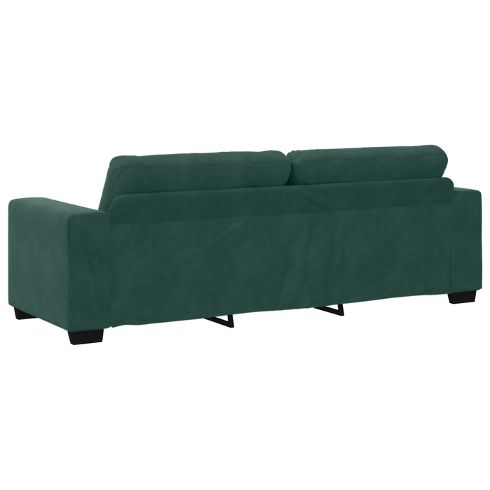 Set de canapea 3 pcs Verde închis 221 x 78 x 80 cm Catifea - WALTI WALTI