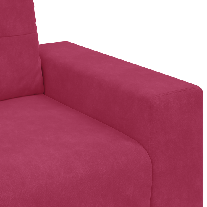 Set canapea, 3 piese, perne bordo, catifea - WALTI WALTI