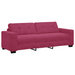Set canapea, 3 piese, perne bordo, catifea - WALTI WALTI